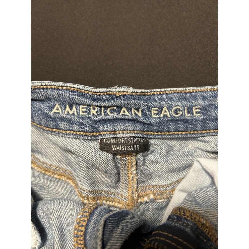 American Eagle AE Highest Rise Mom Denim Shorts Women's Cut Off Stretch 0/24 - Picture 7 of 10